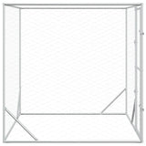 vidaXL Outdoor Dog Kennel 2x2x2 m Galvanized Steel Silver