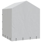 vidaXL Hondenkennel met dak 2x2x2,5 m gegalvaniseerd staal zilver