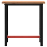 vidaXL Werkbank 80x55x81,5 cm massief beukenhout en metaal