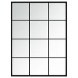 vidaXL Wandspiegels 2 st 80x60 cm metaal zwart