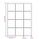 vidaXL Wandspiegels 2 st 80x60 cm metaal zwart