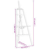 vidaXL Artist Easel 53.5x95x127 cm Solid Pine Wood