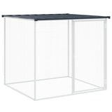 vidaXL Chicken Coop with Roof Anthracite 203x98x90 cm Galvanized Steel