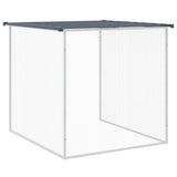 vidaXL Chicken Coop with Roof Anthracite 203x98x90 cm Galvanized Steel