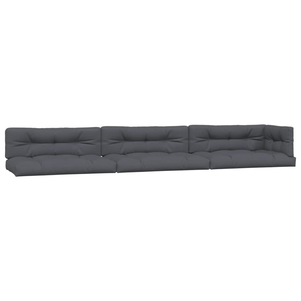 vidaXL Pallet Cushions 7 pcs Fabric Anthracite