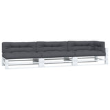vidaXL Pallet Cushions 7 pcs Fabric Anthracite