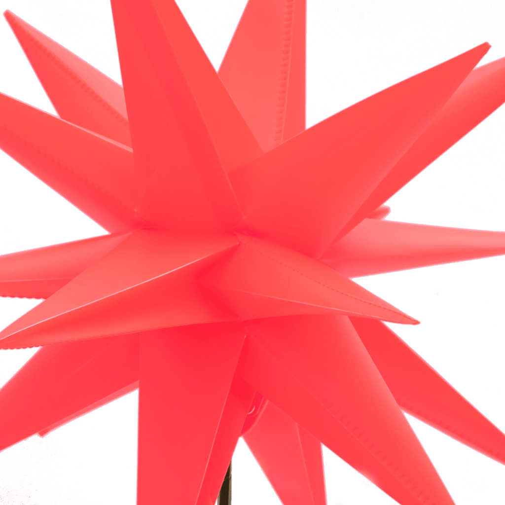 vidaXL Christmas Lights with Ground Spike and LEDs 3 pcs 57 cm Red