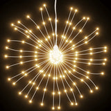 vidaXL Éclairage de fête 2 pièces 140 LED chaudes 17 cm