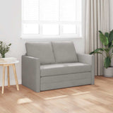 vidaXL Sofa bed floor model 2-in-1 122x204x55 cm velvet light grey