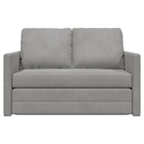 vidaXL Sofa bed floor model 2-in-1 122x204x55 cm velvet light grey