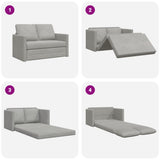 vidaXL Sofa bed floor model 2-in-1 122x204x55 cm velvet light grey