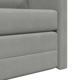 vidaXL Sofa bed floor model 2-in-1 122x204x55 cm velvet light grey