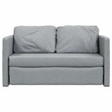 vidaXL Slaapbank vloermodel 2-in-1 112x174x55 cm stof lichtgrijs