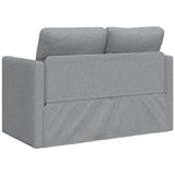 vidaXL Slaapbank vloermodel 2-in-1 112x174x55 cm stof lichtgrijs