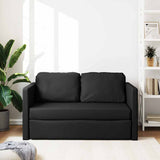 vidaXL Slaapbank vloermodel 2-in-1 112x174x55 cm kunstleer zwart