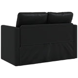 vidaXL Slaapbank vloermodel 2-in-1 112x174x55 cm kunstleer zwart