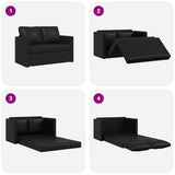 vidaXL Slaapbank vloermodel 2-in-1 112x174x55 cm kunstleer zwart