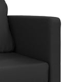 vidaXL Slaapbank vloermodel 2-in-1 112x174x55 cm kunstleer zwart