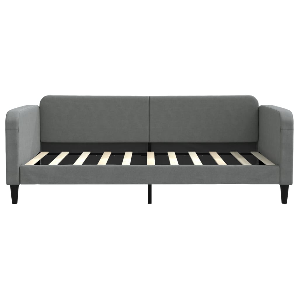 vidaXL Slaapbank 100x190 cm stof lichtgrijs