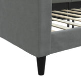 vidaXL Slaapbank 100x190 cm stof lichtgrijs
