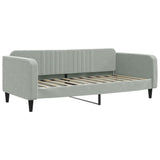 vidaXL Canapé-lit 100x190 cm velours gris clair