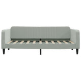 vidaXL Canapé-lit 100x190 cm velours gris clair