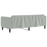 vidaXL Canapé-lit 100x190 cm velours gris clair