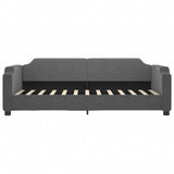 vidaXL Canapé-lit 100x190 cm tissu gris foncé