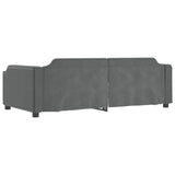 vidaXL Canapé-lit 100x190 cm tissu gris foncé