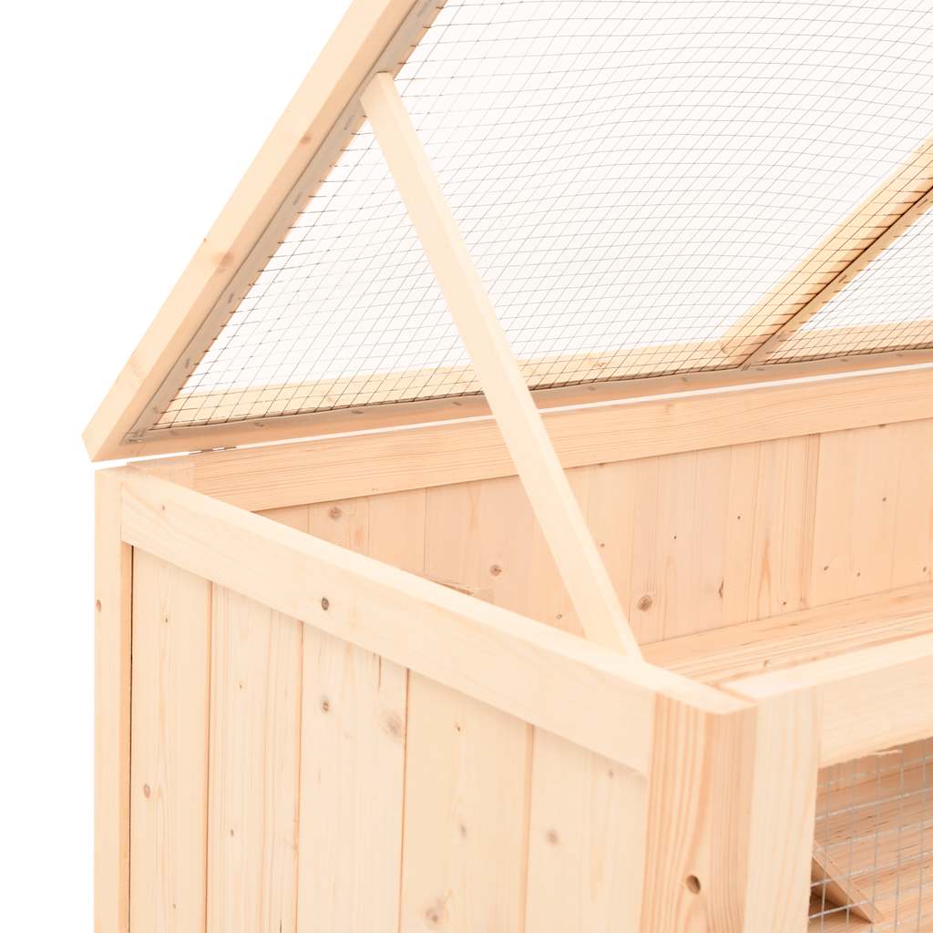 vidaXL Hamsterkooi 104x52x54 cm massief vurenhout