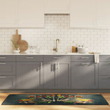 vidaXL Kitchen mat washable non-slip 60x180 cm multicolour