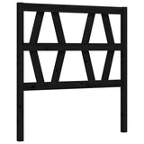 vidaXL Bedframe met hoofdbord massief hout zwart