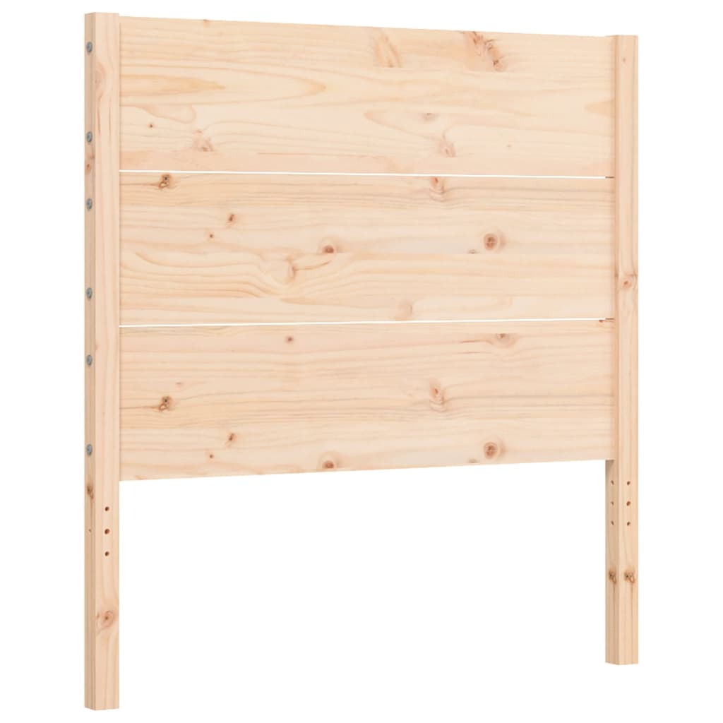 vidaXL Bedframe met hoofdbord massief hout