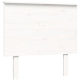 vidaXL Bedframe met hoofdbord massief hout wit