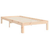 vidaXL Bed Frame with Headboard Solid Wood