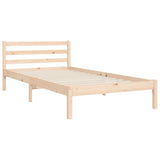 vidaXL Bed Frame with Headboard Solid Wood