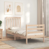 vidaXL Bed Frame with Headboard Solid Wood