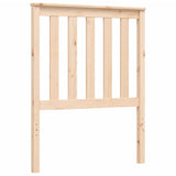 vidaXL Bed Frame with Headboard Solid Wood