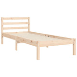 vidaXL Bed Frame with Headboard Solid Wood