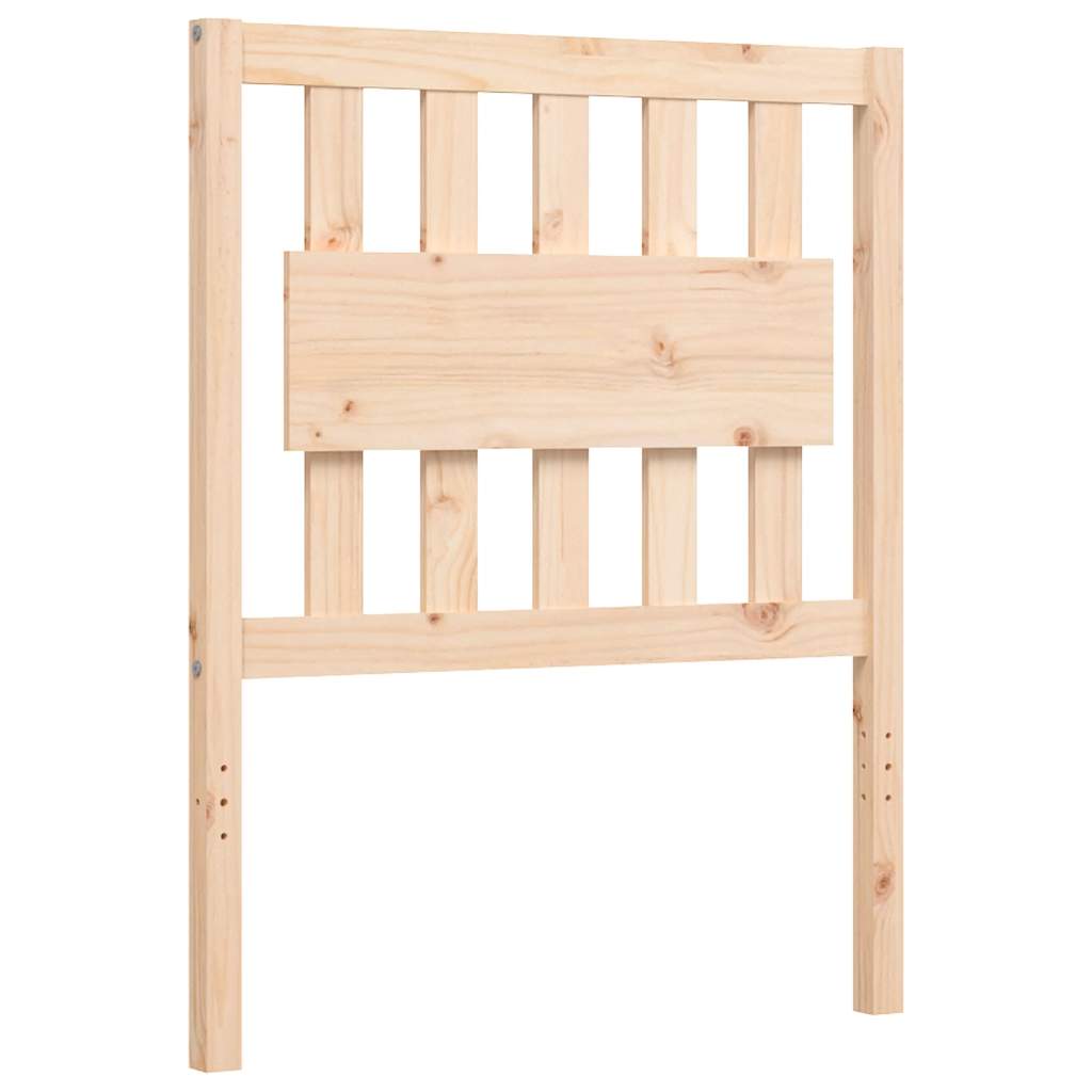 vidaXL Bed Frame with Headboard Solid Wood