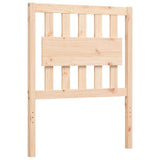 vidaXL Bed Frame with Headboard Solid Wood