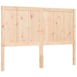 vidaXL Bed Frame with Headboard Solid Wood