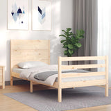 vidaXL Cadre de lit avec sabot de lit massif 100x200 cm
