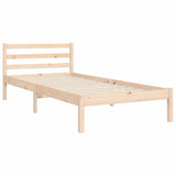 vidaXL Cadre de lit avec sabot de lit massif 100x200 cm