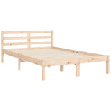 vidaXL Bed Frame with Headboard Solid Wood