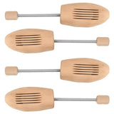 vidaXL Shoe Stretchers 2 Pairs Size 35-38 Solid Lotus Wood