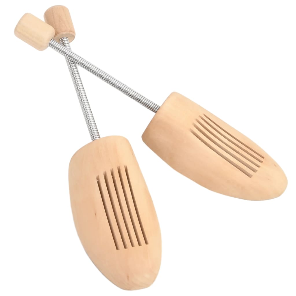 vidaXL Shoe Stretchers 2 Pairs Size 35-38 Solid Lotus Wood