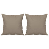 vidaXL Tweezitsbank met kussens 120 cm microvezelstof taupe