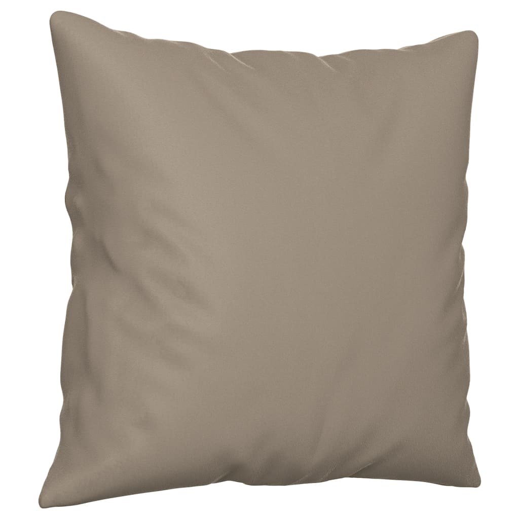 vidaXL Tweezitsbank met kussens 120 cm microvezelstof taupe