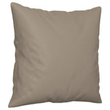vidaXL Tweezitsbank met kussens 120 cm microvezelstof taupe